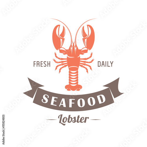 lobster vector emblem