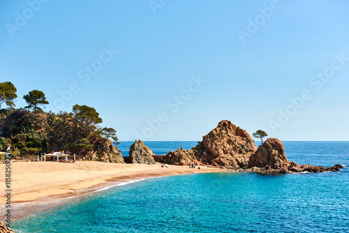 Mar Menuda Beach in Tossa de Mar. Spain