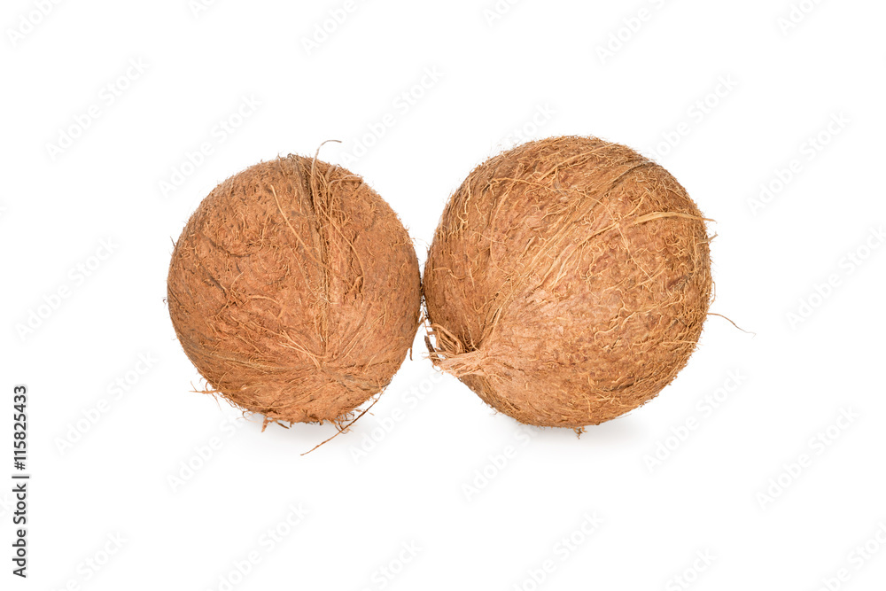Two unbroken coconut Two unbroken coconut