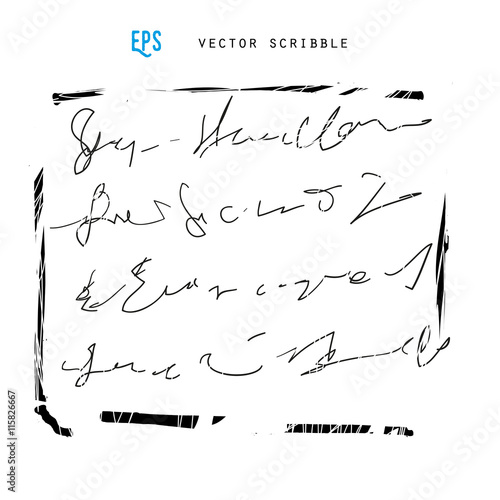 unidentified abstract handwriting scribble