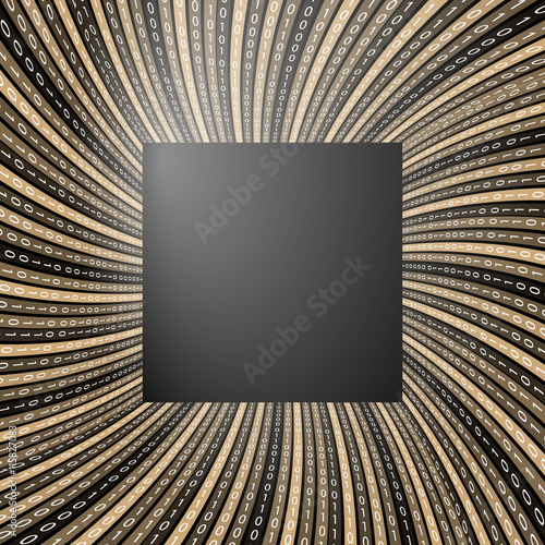 Colored vector abstract background and binary code
