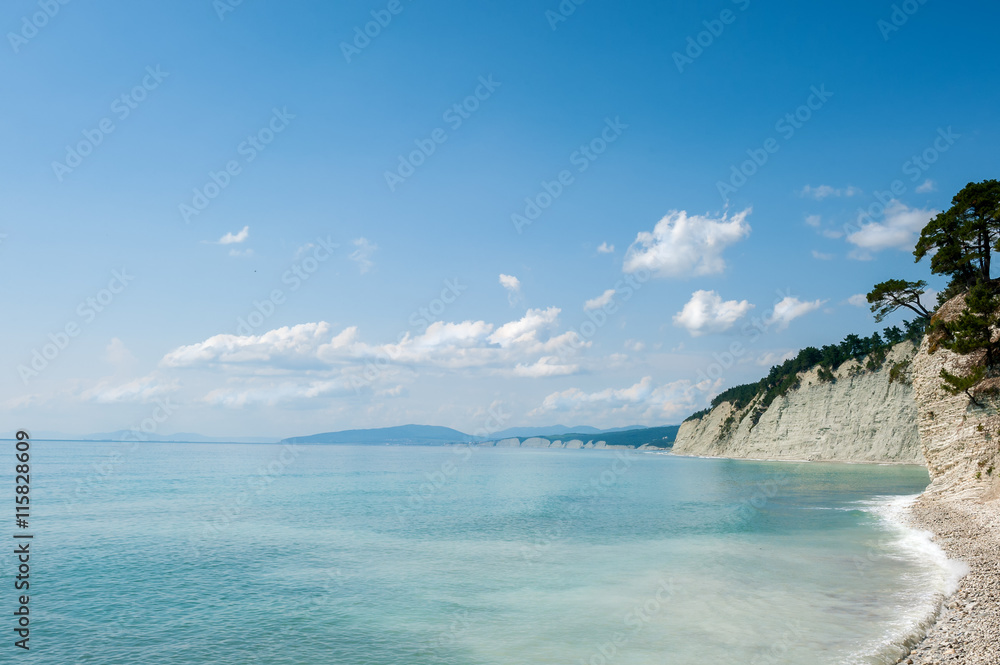 Fototapeta premium Seascape view along the coastal line