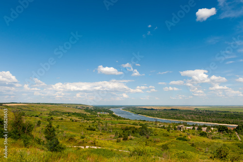 View on river from hill