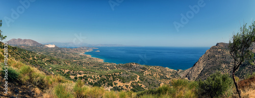 Panorama of Crete island