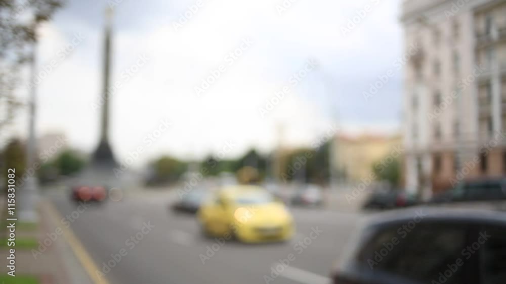 traffic, background, unsharpness, roads