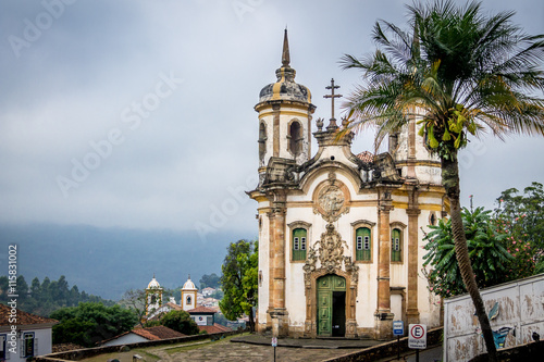 Sao Francisco de Assis Church in Ouro Preto - Minas Gerais, Brazil