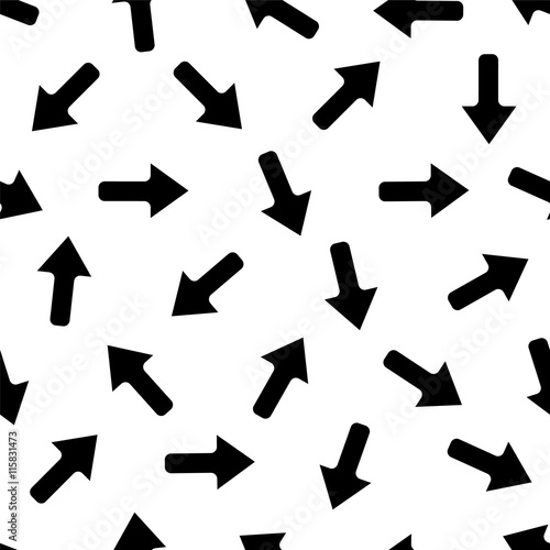 seamless pattern - arrows in different directions