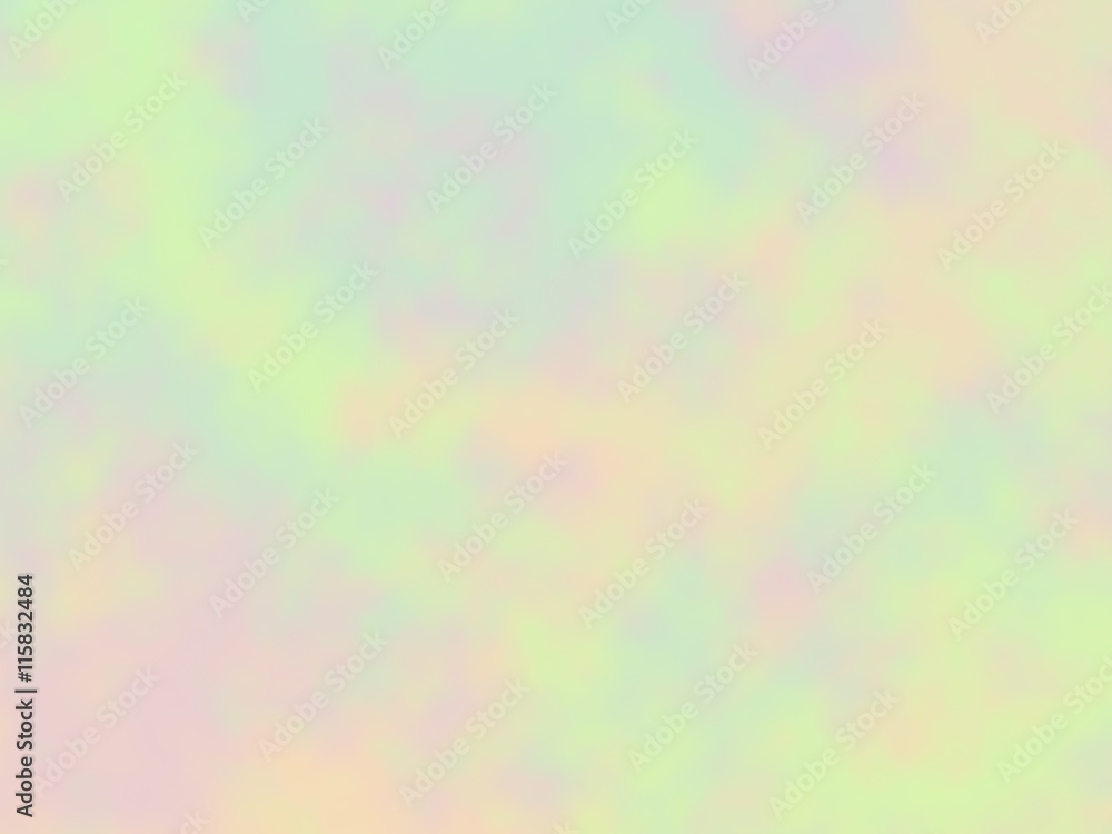 Light pastel multicolored abstract background. Digitally generated soft abstract blur with random peachy, blue, green and purple stains.