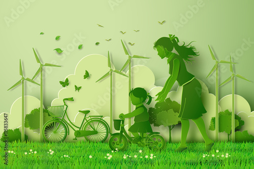 concept of eco with family