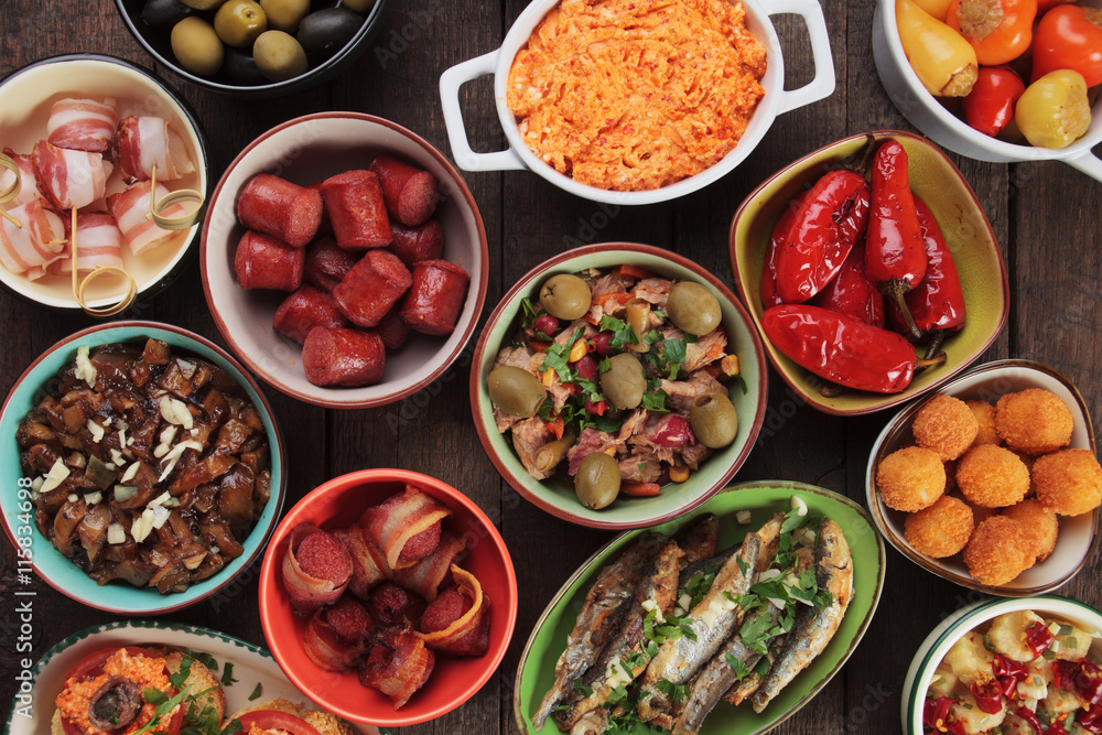 Mediterranean cold buffet food Mediterranean cold buffet food