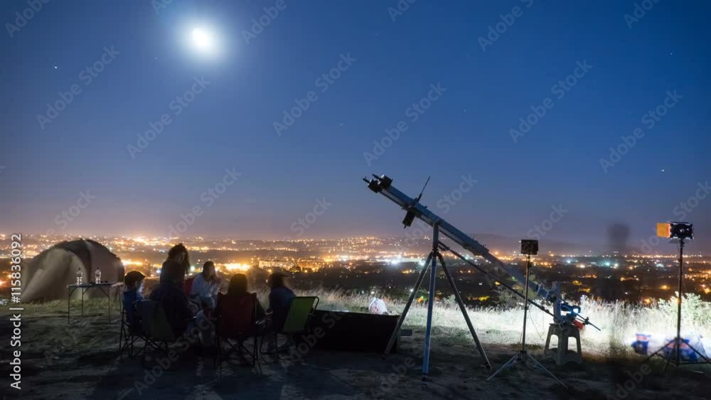 6 in 1! Process of the shot cinema on the background a night city. Time lapse.Hyperlapse 6 in 1! Process of the shot cinema on the background a night city. Time lapse.Hyperlapse