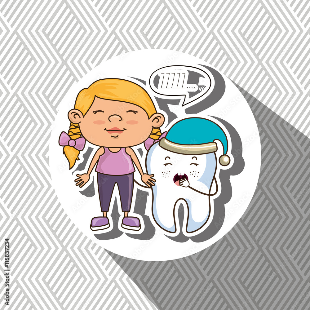 girl with tooth isolated icon design, vector illustration graphic girl with tooth isolated icon design, vector illustration graphic