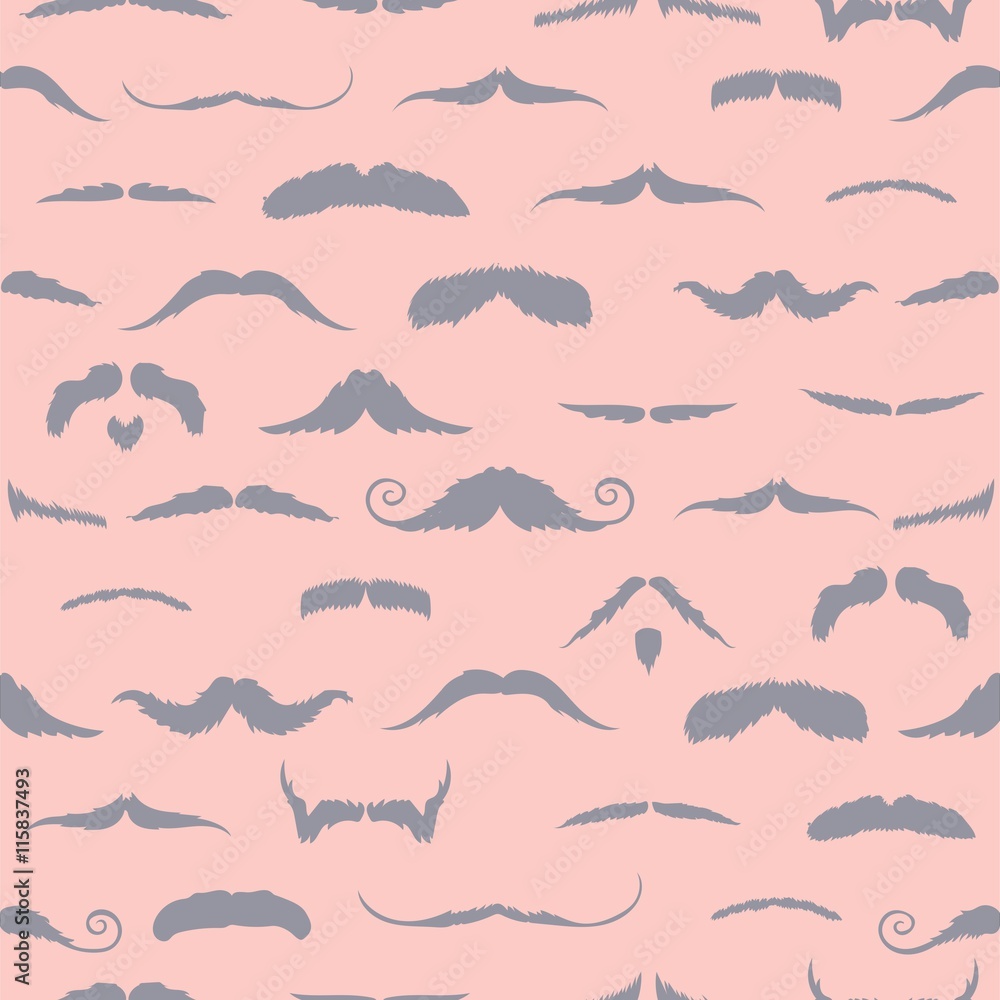 Composite image of mustaches - obrazy, fototapety, plakaty 