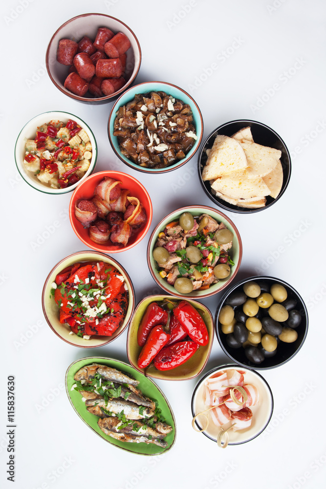 Tapas, antipasto or mezze Tapas, antipasto or mezze