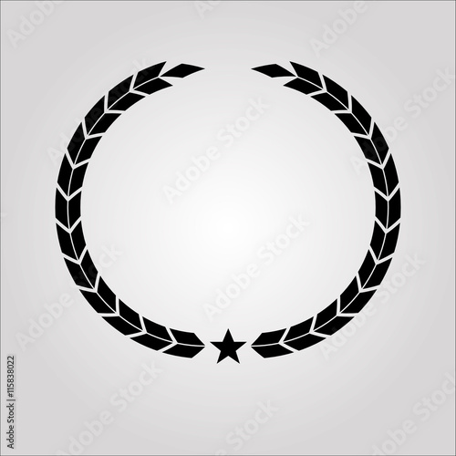 wreath icon vector