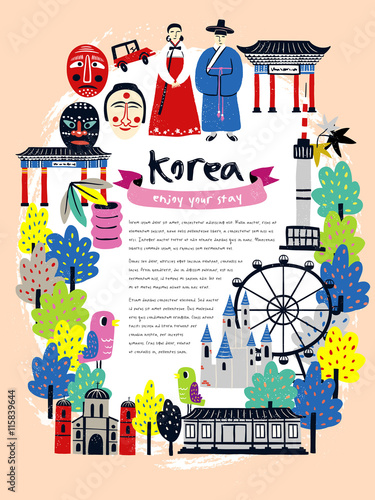Korea travel poster