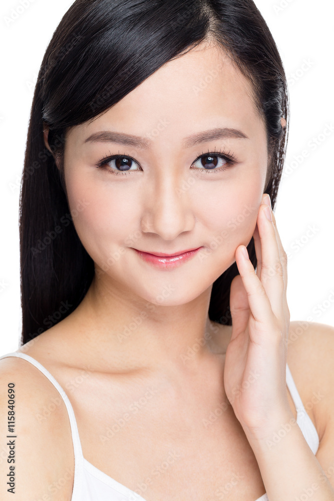 Young woman with healthy complexion