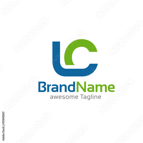 letter LC logo concept photo