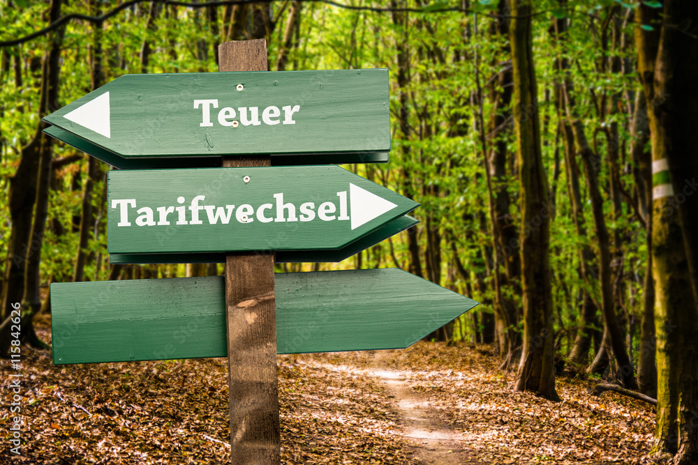 Schild 98 - Tarifwechsel