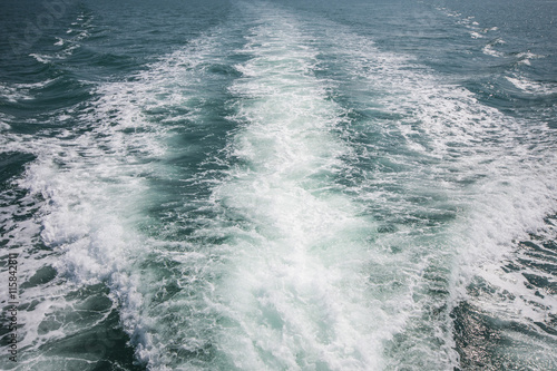 waves from speed boat