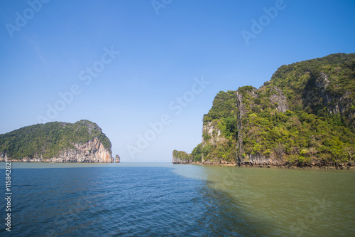 limestone mountain at Phang Nga Bay