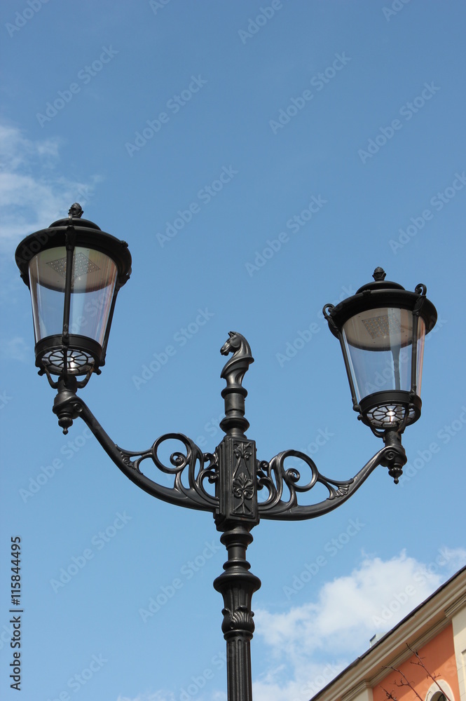 Фонари на Малой Конюшенной улице. Санкт-Петербург.