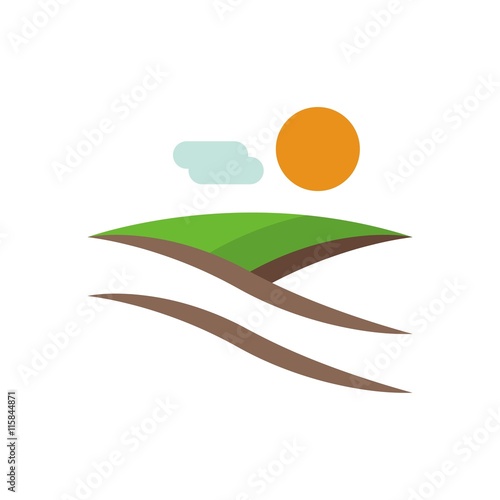 Farming logo design vector