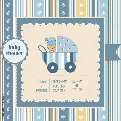 baby boy shower card