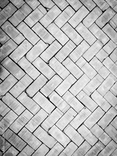 old and vintage style of brick floor texture and background