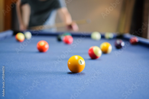 Snooker ball on snooker table,  game on  table, International sport