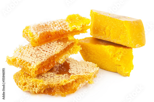 Honeycomb and wax