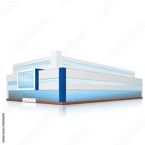 factory building with offices and production facilities