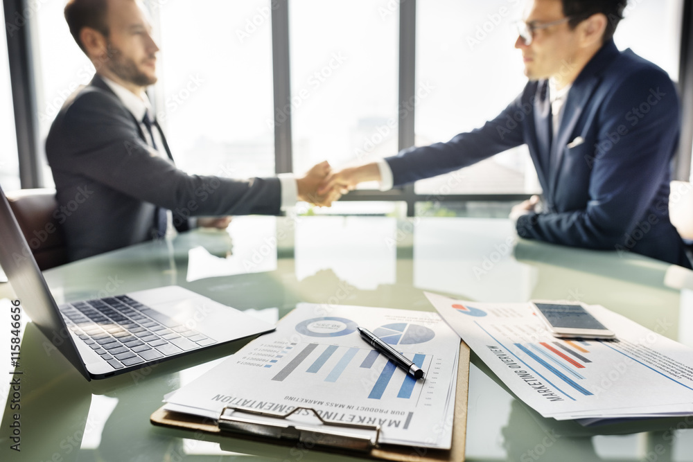 Business People Meeting Strategy Handshake Concept Business People Meeting Strategy Handshake Concept