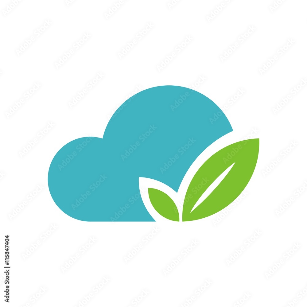 Logo cloud technology vector Logo cloud technology vector