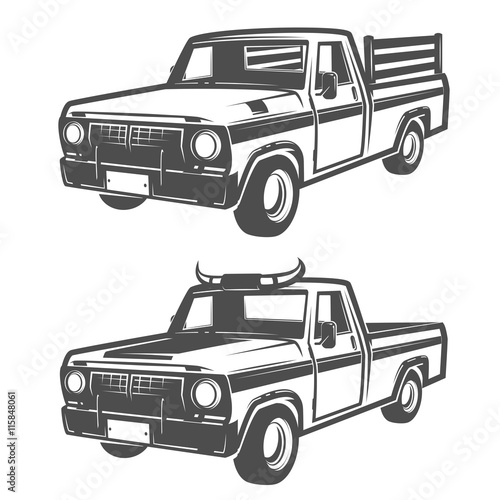 Set of farm truck for logo,emblems and design.
