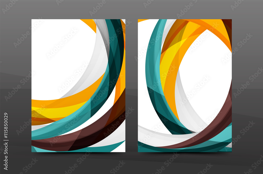 Color waves abstract background
