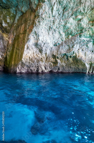 Fototapeta Naklejka Na Ścianę i Meble -  Inside Blue Grotto  on south part of Malta island