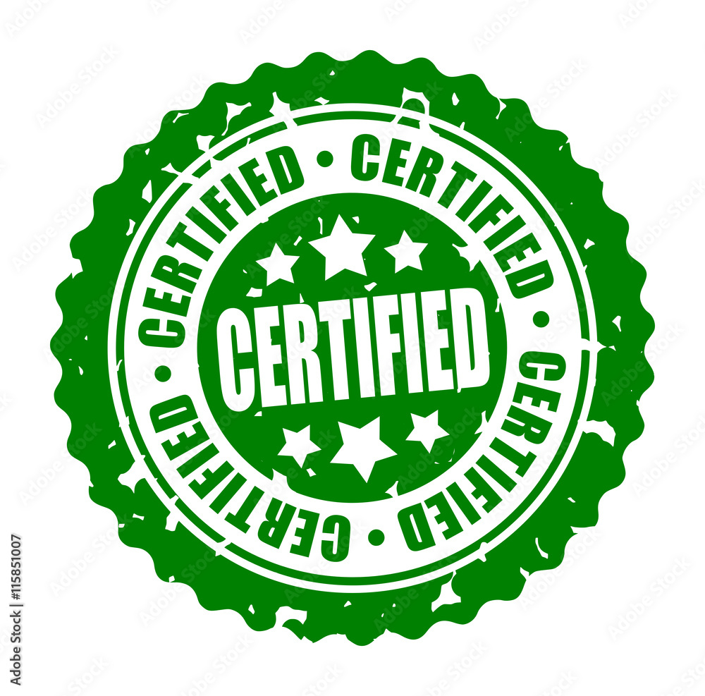 Vector round stamp CERTIFIED Vector round stamp CERTIFIED