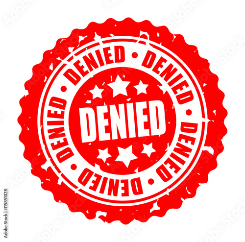 Vector round stamp DENIED