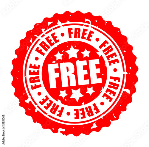 Vector round stamp FREE