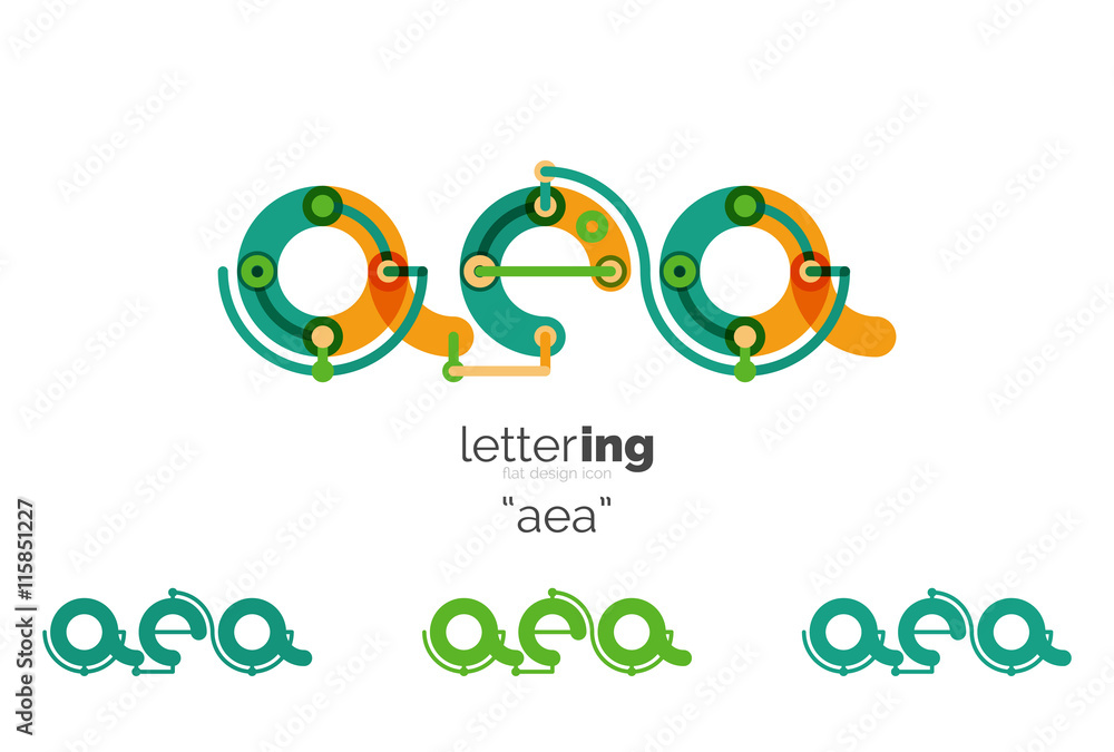 Alphabet letter font logo business icon Alphabet letter font logo business icon