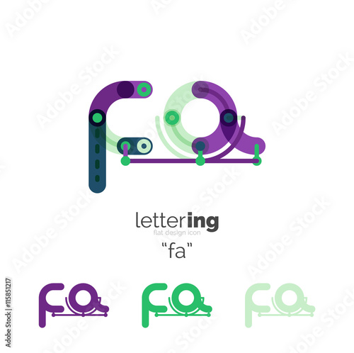 Alphabet letter font logo business icon