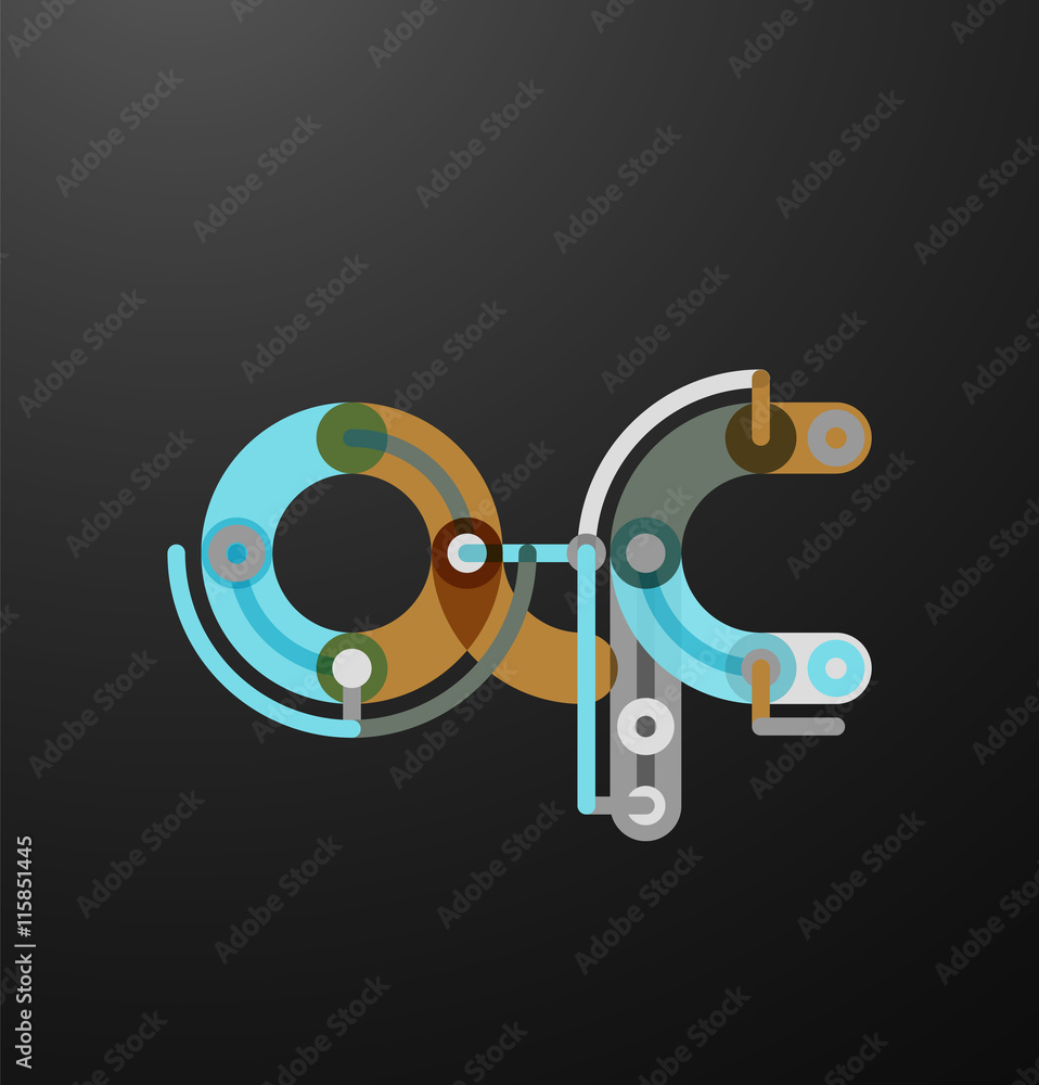 Company branding logo of initial letters Company branding logo of initial letters