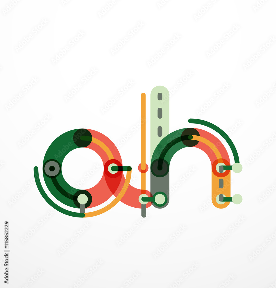 Colorful funny cartoon letter icon Colorful funny cartoon letter icon