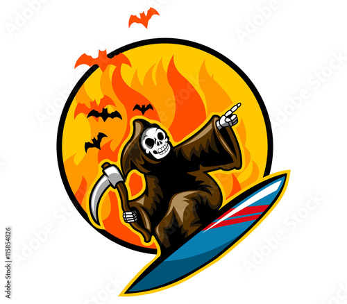 Grim Surfing on Flame