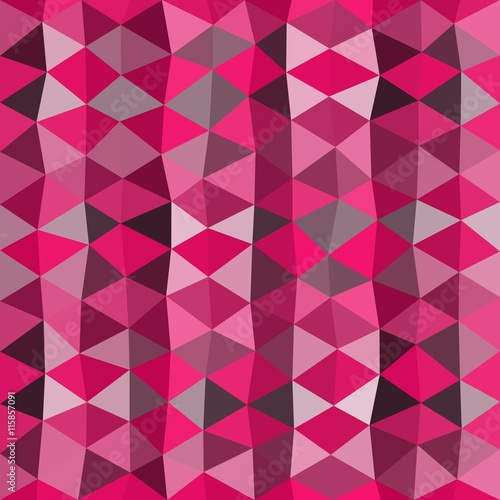Pink mosaic background consist of triangles
