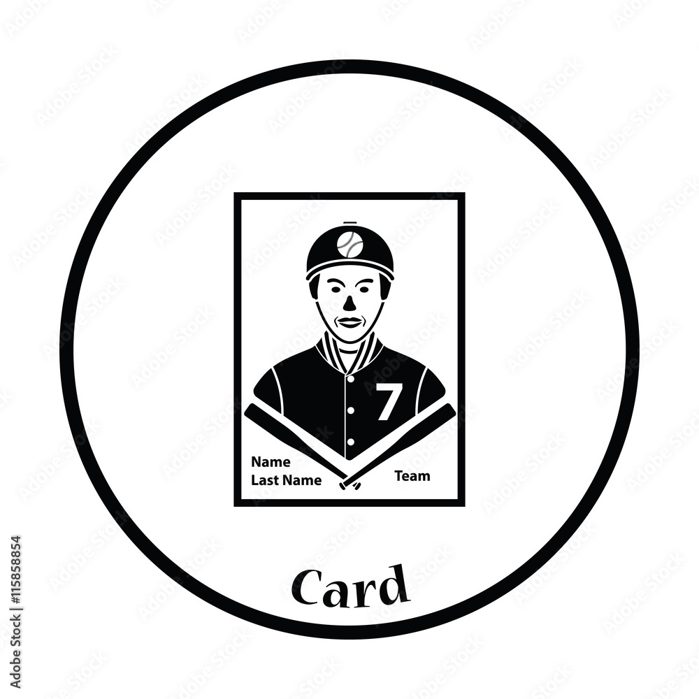 Baseball card icon Baseball card icon