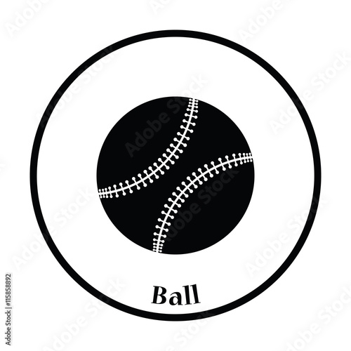 Baseball ball icon