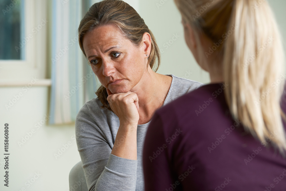 Mature Woman Discussing Problems With Counselor Mature Woman Discussing Problems With Counselor