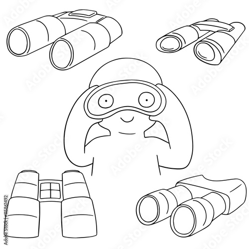 vector set of binocular